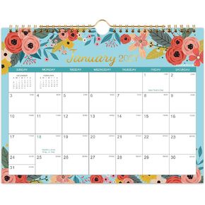 2024 Calendar - Wall Calendar 2024, Sep. 2023 - Dec. 2024, 2023-2024 Wall Calendar, 16-Month Calendar, 15" x 11.5", Twin-Wire Binding + Hanging Hook + Thick Paper + Unruled Blocks with Julian Dates - in Kuwait