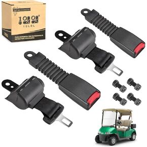 مجموعة أحزمة الأمان العالمية لعربة جولف Yamaha EZGO Club Car، 42 بوصة أحزمة أمان قانونية للشارع قابلة للسحب، مجموعة من 2 in Kuwait