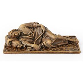 BC Catholic Sleeping St. Joseph Statue Prayer Religious figure, Patron Saint Statue Housewarming Gift, Father's Day Gfit, Devout Home Décor, 6" L, Renaissance Sculpture handmade by Buildclassic in Kuwait