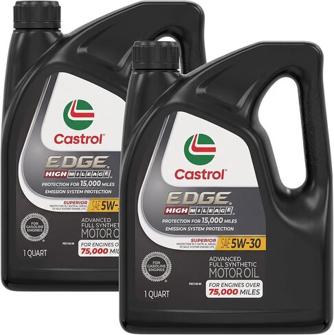 Castrol EDGE High Mileage 5W-30 Advanced Full Synthetic Motor Oil, 5 Quarts in Kuwait