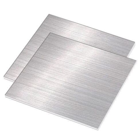304 Stainless Steel Sheet, 24 Gauge 0.02" Thickness x 12" Width x 12" Length, 304 Stainless Steel Metal Strip Plate (Brushed Finish) for Industry, Machinery, DIY Engineer, Decoration, 2 Pcs in Kuwait