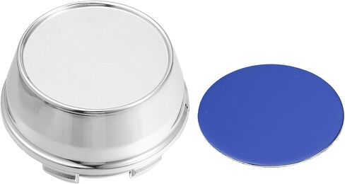 ACROPIX 66mm Outer Diameter 6 Clips Car Wheel Tyre Center Hub Caps Covers for Vehicle Silver Tone Black - Pack of 4 in Kuwait