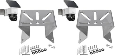 WiTi Exterior Outside Wall Corner Mount Metal Bracket for PTZ Camera Small Size, Stainles Steel Holder Wide View Angle CCTV Surveillance Camera Adapter in Kuwait