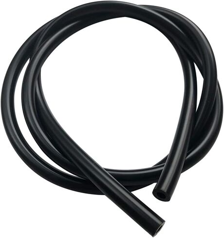 ارتفاع درجة الحرارة سيليكون فراغ أنابيب خرطوم ID 1/8 "(3 مللي متر) سمك الجدار 3 مللي متر طول 5FT أسود 130 رطل لكل بوصة مربعة أقصى ضغط in Kuwait