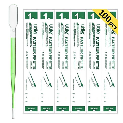 100pcs of Sterile Transfer Pipettes, Essential Oil Pipettes, Cap.3ml with 140mm Length, Low-Density Polyethylene Material, Individual Peel-Pack, 4320.0313.100 in Kuwait