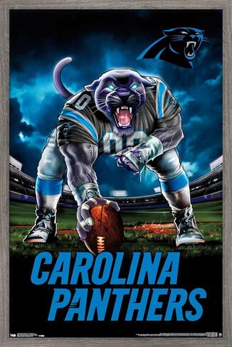 ملصق حائط من Trends International NFL Carolina Panthers - 3 Point Stance 19، مقاس 14.725 بوصة × 22.375 بوصة، إصدار ممتاز غير مؤطر in Kuwait
