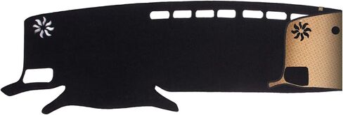 Upgrade New Materials Flannel Dashboard Cover Fit for 2004-2008 Acura TL Effective Anti Glare, Reduce Reflection, Sun Protection, Dust Proof, Moisture Absorption UV-Proof -Pattern Black in Kuwait