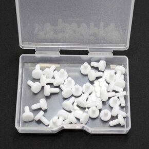 2 Pcs 63.6 mm/2.51 in Silicone Rubber Plug for 62.6 mm Round Holes, Waterproof T Type Rubber Stoppers, Soft Flexible Snap-On Seal Plugs Tube Pipe End Cover Caps Insert, White in Kuwait