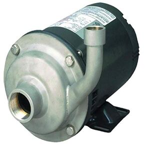 AMT Pump 5483-98 High Volume Straight Centrifugal Pump, Stainless Steel, 1 HP, 3 Phase, 230/460V, Curve C, 1-1/2" NPT Female Suction, 1-1/4" NPT Female Discharge Port in Kuwait