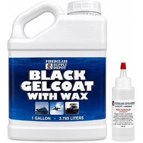 Black Gelcoat With Wax Gallon with 60cc Hardener (MEKP) in Kuwait