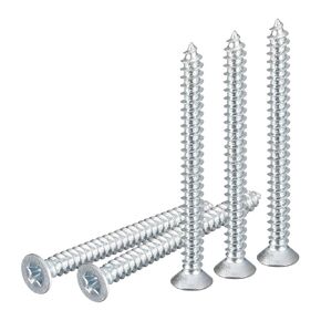 100Pcs #10x5/8" Flat Head Wood Screws, Carbon Steel Phillips Self Tapping Screws - Good for Woodworking, Furniture - Black in Kuwait