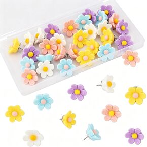 Red Rose Flower Push Pin with Gradient Color Decorative Thumbtacks Floret Flower Push Pins for School, Home, Office in Kuwait