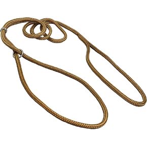 Dog Show Lead Braided Tubular Nylon 52" Long (Small: diam 1/4"(6mm), Brown) in Kuwait