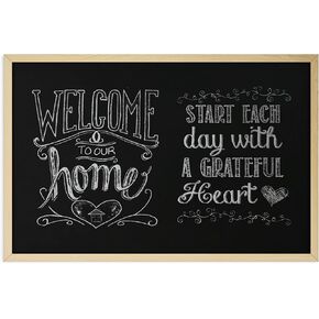 U Brands Chalkboard, 36 X 24 Inches, Birch Wood Frame in Kuwait