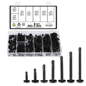 #8 x 3 Sheet Metal Screws 250PCS 410 Stainless Steel Truss Head Fast Self Tapping Screws by SG TZH in Kuwait