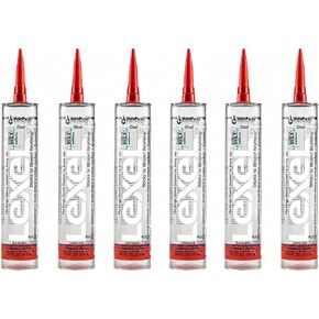 Sashco Inc 13010 6 Pack 10.5 oz. Lexel Adhesive Caulk, Clear in Kuwait