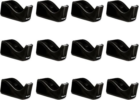 3M Scotch Value Tape Dispenser, Attached 1-Inch Core, Silver/Black (C60ST) in Kuwait