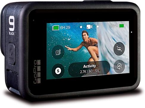 GoPro HERO9 Black - Waterproof Action Camera with Front LCD and Touch Rear Screens, 5K Ultra HD Video, 20MP Photos, 1080p Live Streaming, Webcam, Stabilization in Kuwait
