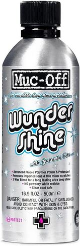 Muc-Off Wundershine، 16.9 أونصة سائلة - ملمع سيارات عالي الأداء، وملمع وتفاصيل للدراجات النارية - ملمع هيكل السيارة والمعادن للدراجات والدراجات النارية والسيارات in Kuwait