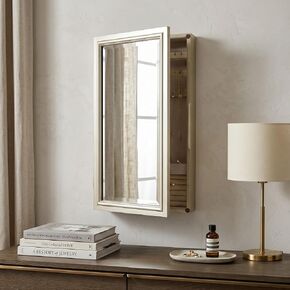 Hives and Honey Jamie Jewelry Storage Mirror Frame, Silver in Kuwait