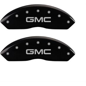 أغطية فرجار MGP 34218SGMCBK GMC لمسة نهائية من مسحوق أسود، شخصيات فضية، مجموعة من 4 قطع in Kuwait