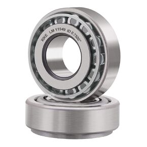 مجموعة محامل العجلات XiKe 2 SET12 - LM12749/LM12710 - ID 0.8656" x OD 1.7810"، كوب ومخروط محامل مدببة، يناسب العديد من محاور السيارات والمقطورة. in Kuwait