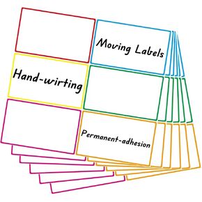 6" x 4" Large Moving Labels for Boxes, packing supplies for moving Color Coded Blank Labels Stickers for Home Organization Projects, Kitchen, Storage Bins. in Kuwait