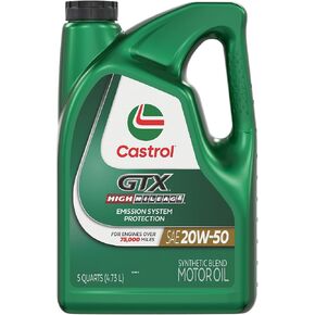 زيت محرك كاسترول إيدج عالي الأميال 20W-50، زيت محرك اصطناعي كامل متطور، 1 كوارت، عبوة من 6 قطع in Kuwait