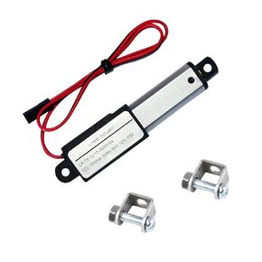 Micro Electric Linear Actuator with Controller, 2" Stroke Mini Motion Actuator 12V DC, 64N/14.4lb, Speed 0.6inch/s, w/Mounting Brackets, Rocker Switches, for Robotic Sofa TV Table Cabinet Window in Kuwait