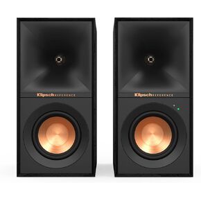 مكبرات صوت على رف الكتب تعمل بالطاقة من Klipsch Reference R-40PM - قرن تراكتريكس 90 درجة × 90 درجة - تعليق سفر خطي - مظهر أنيق وحديث in Kuwait