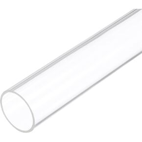 6" Clear Plastic Rigid Pipe 42mm ID x 45mm OD (1.7" ID x 1.75" OD) Acrylic Round Polycarbonate Tubing, [for Plumbing, Hydraulics, Aquarium] in Kuwait