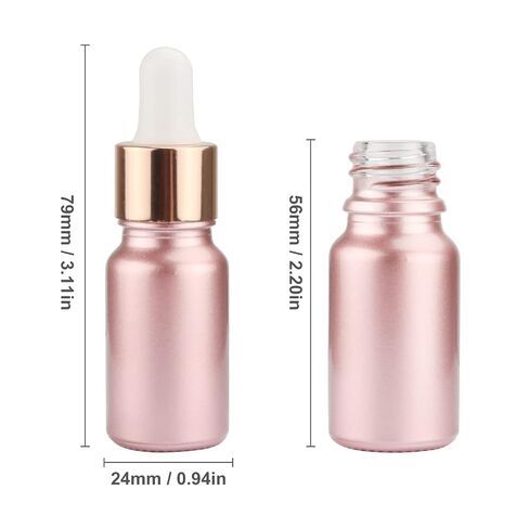 12 Pack Pink Glass Dropper Bottle Essential Oils Bottle With Glass Eye Dropper Perfume Sample Container Glass Vials For Liquids (50ml/1.7oz) in Kuwait