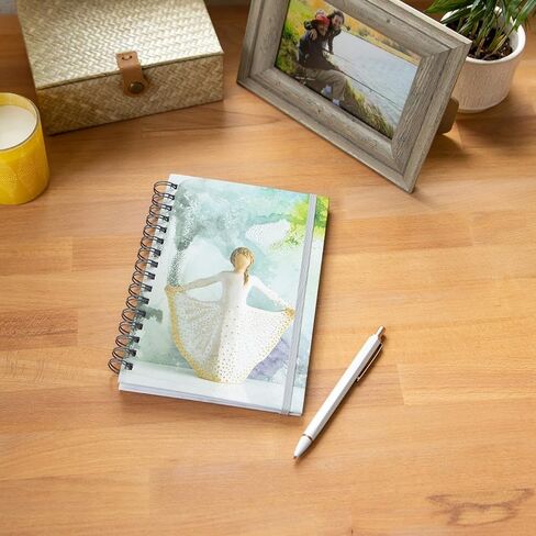 Willow Tree Butterfly Notebook, Lined, Spiral-bound, Hard-Cover Booklet to keep lists, thoughts, To-Dos and Reflections, Features Beautiful Image of Butterfly Carved Sculpture in Kuwait