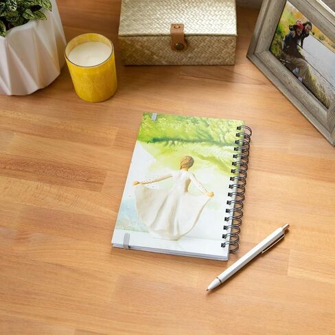 Willow Tree Butterfly Notebook, Lined, Spiral-bound, Hard-Cover Booklet to keep lists, thoughts, To-Dos and Reflections, Features Beautiful Image of Butterfly Carved Sculpture in Kuwait