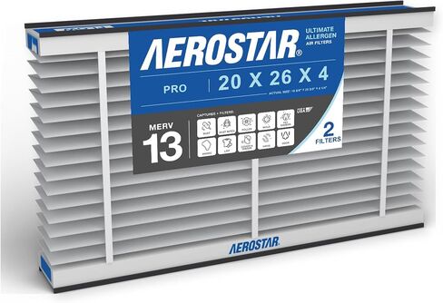 Aerostar MERV 13 Collapsible Replacement Filter for Aprilaire 213, (Pack of 2) in Kuwait