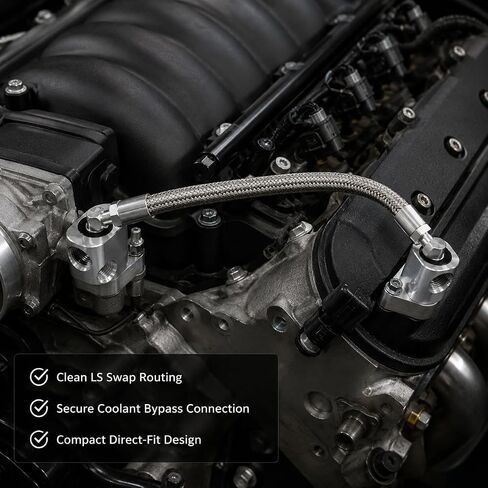 LS Throttle Body Bypass Hose kit LS Coolant/Steam Port Crossover Hose Kits… in Kuwait