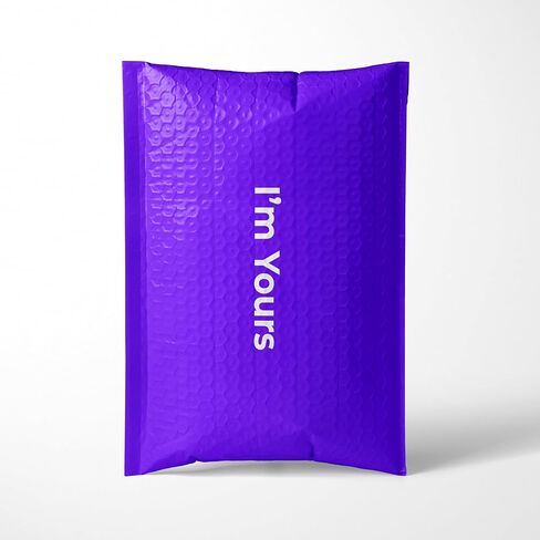 Rollo Bubble Mailers 7.25x12 بوصة - مظاريف مبطنة أرجوانية (25 حزمة) - أكياس بريدية ذاتية الغلق لحزم الشحن - لوازم بريد الأعمال الصغيرة - مقاومة للماء 7.25 × 12 فقاعات بريدية مع رسالة in Kuwait