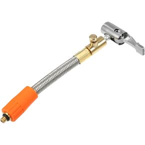 X AUTOHAUX 1 قطعة 23.6 بوصة محول خرطوم منفاخ الإطارات المرن M6 مقاس خيط الهواء مع خرطوم لصمام الإطارات القياسي خيط رفيع مع صمام تحرير الهواء in Kuwait