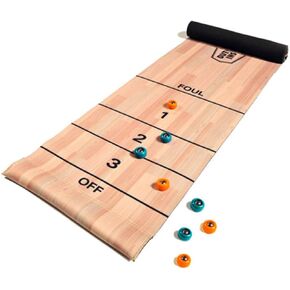 Outside Inside Roll-up Shuffleboard Game Set in Kuwait