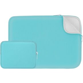 RAINYEAR 15.6 Inch Laptop Sleeve Case Soft Fluffy Lining Zipper Padded Cover Carrying Bag with Accessories Pouch, Compatible with 15.6" Notebook Computer Chromebook (Blue, Upgraded Version) in Kuwait