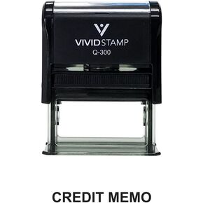 Credit Memo Office Stamp (Red Ink) - Large in Kuwait