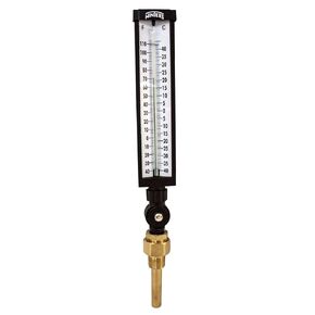 Winters TIM Series Dual Scale Aluminum Industrial 9IT Thermometer, 3-1/2" Stem, 3/4" NPT with Thermowell, 0-120 F/C Range in Kuwait