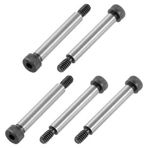 uxcell Alloy Steel Hexagon Socket Head Shoulder Screws Bolts, 1/2" Shoulder Length, 1/4" Shoulder Dia, #10-24 Thread, 5pcs in Kuwait