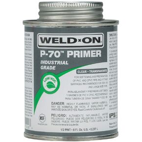 Weld-On 10227 P-70 Industrial Grade PVC/CPVC Non-Bodied Primer - Fast Acting and Low-VOC, Purple, 1/2 Pint (8 fl oz) in Kuwait