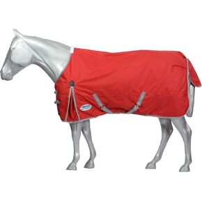 WeatherBeeta ComFiTec Classic Standard Neck Lite Horse Blanket, Red/Silver/Navy, 75" in Kuwait