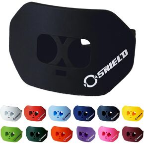 Mouth Guard for Football with Dual-Layer Protection, Built-in Air Channels, Extended Lip Shield, Soft Material, Adult and Youth Sizes with Strap/Case, Black in Kuwait