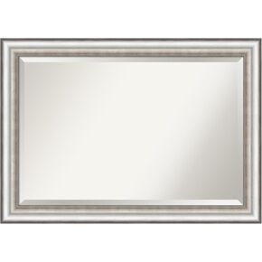 Amanti Art Bathroom Mirror, Corded Bronze Wall Mirror for use as Bathroom Vanity Mirror Over Sink (24 x 24 in.) Beveled Mirror, Bronze Mirror, Traditional Mirror from WI, USA in Kuwait