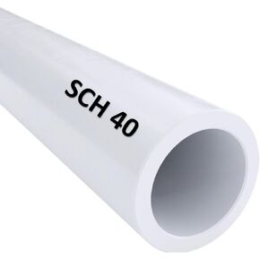 2-1/2" Schedule 40 PVC Pipe - White PVC Piping Cut to Custom Lengths (2-1/2" by 2ft Cut) / High-Flow Capacity & High-Impact Strength/Plumbing, Irrigation, Pool, Spa in Kuwait