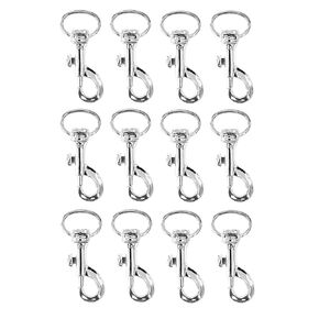 BRUFER 209353-1 Swivel Eye Snap Hook Bolt Snap Nickel Plated (2" x 1/4" - 12 Pack) in Kuwait