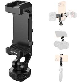 SMALLRIG دعم الهاتف المعدني العالمي مع حامل الحذاء البارد، محول حامل الهاتف الذكي يدعم مفاصل التعديل المجانية، حامل ثلاثي للهاتف لهاتف iPhone 17 16 15 14، لهاتف Samsung Galaxy إلخ - 4382 in Kuwait